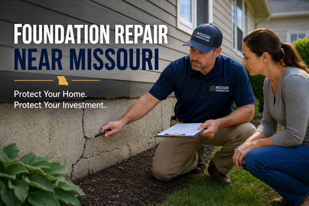 Foundation inspection near Missouri home