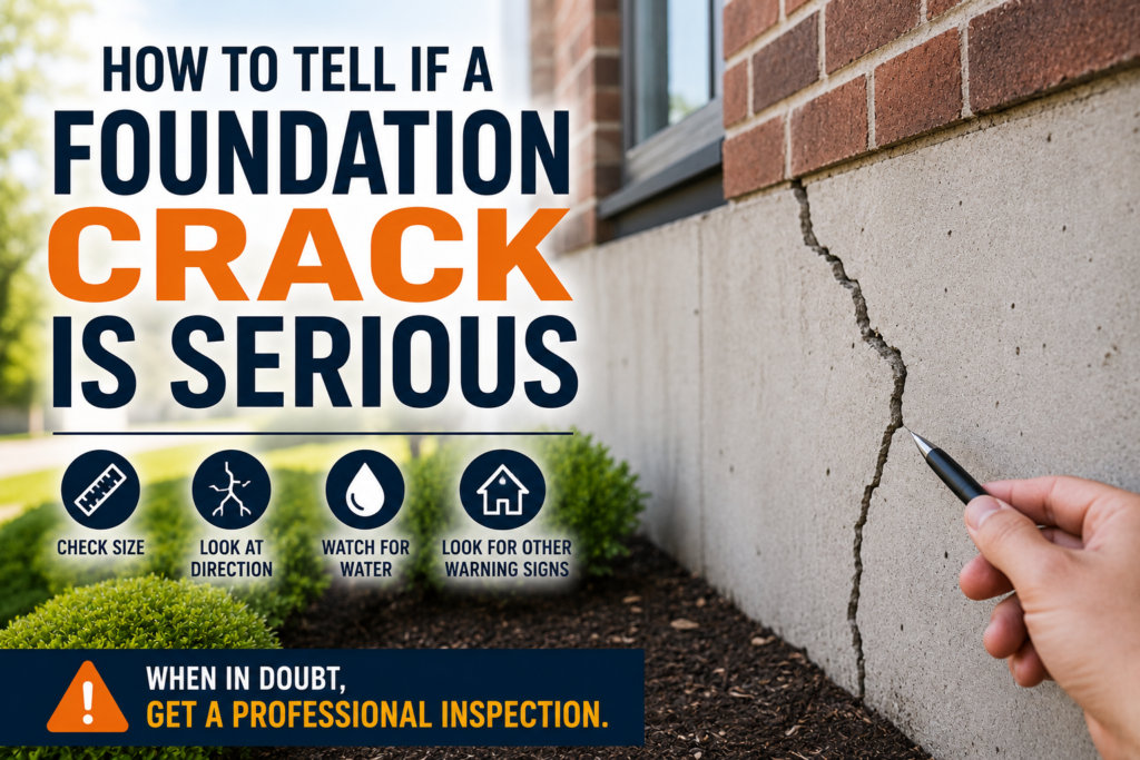 How to identify serious foundation cracks